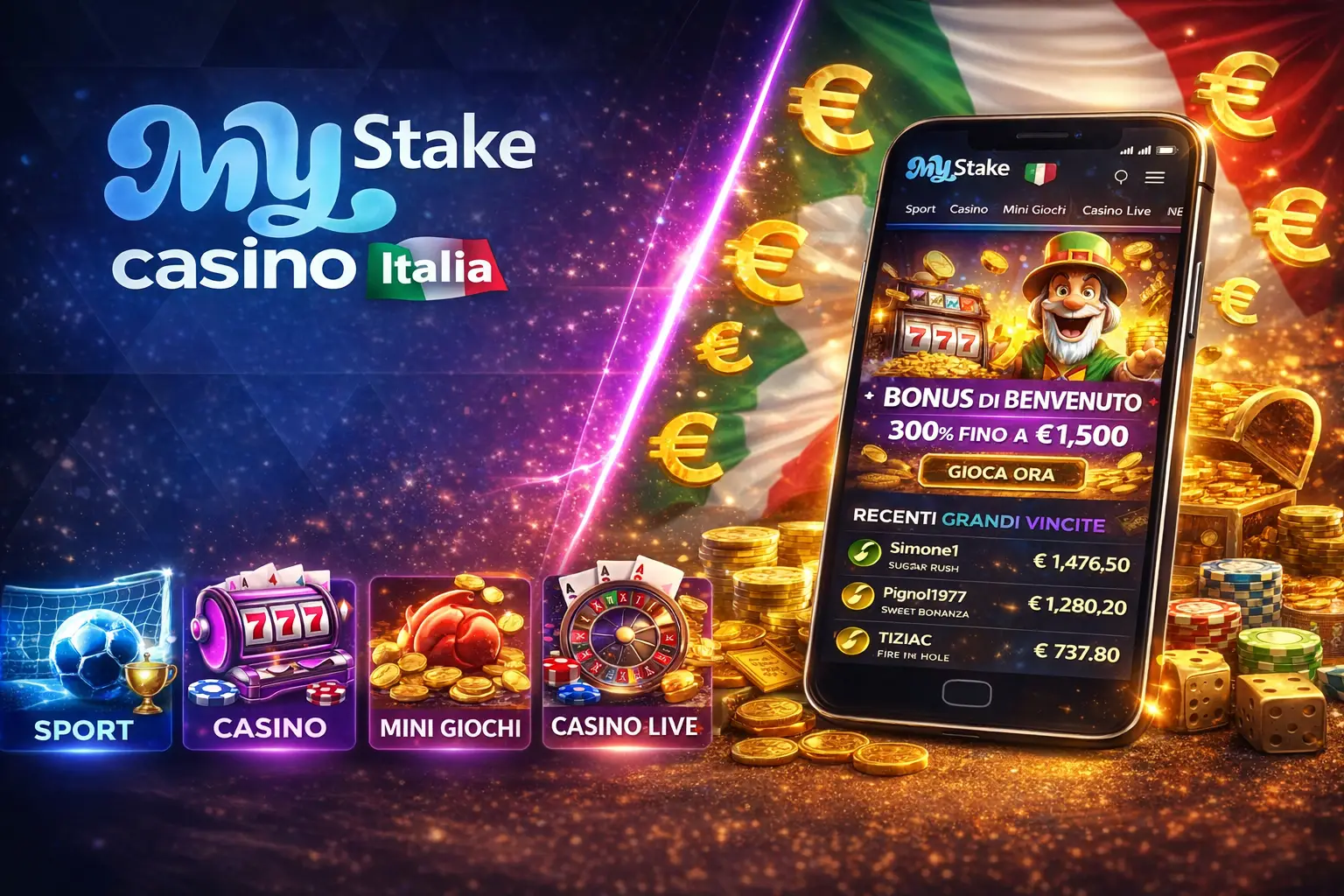 Vantaggi e svantaggi di Mystake casinò online